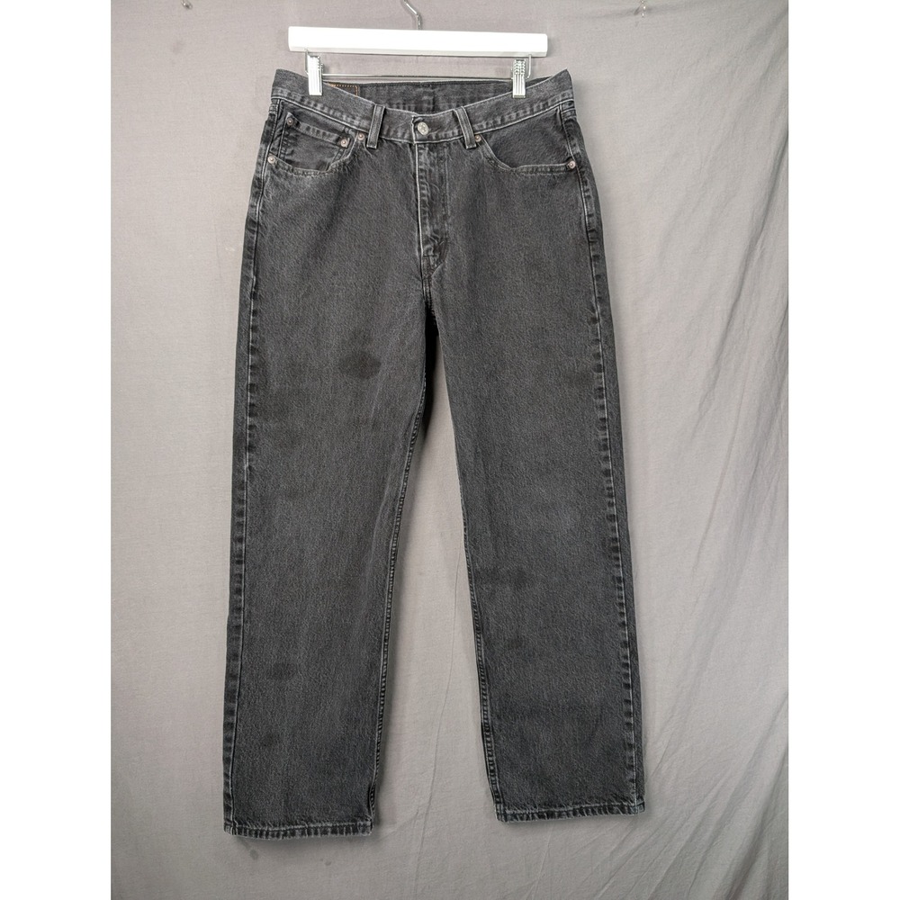 Levi Mens 565 Loose Straight Leg Jeans Black W32 L32 A7221-0005